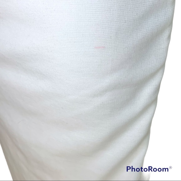 Pretty Little Thing White Graphic Bandeau Bodycon Dress - Picture 10 of 12